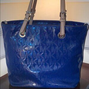Michael Kors Large Signature Patent Leather Tote